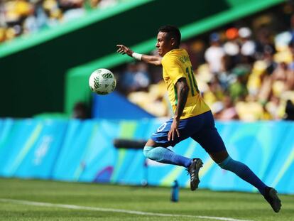 Neymar durante semifinal contra Honduras.