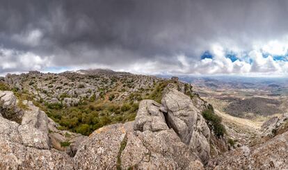 Las formaciones rocosas de El Torcal de Antequera, en la provincia de Málaga.