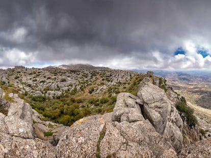 Las formaciones rocosas de El Torcal de Antequera, en la provincia de Málaga.