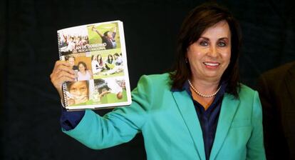 La candidata Sandra Torres en Guatemala el pasado 7 de septiembre.