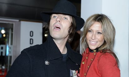 Liam Gallagher y su exesposa Nicole Appleton, en una imágende 2012.