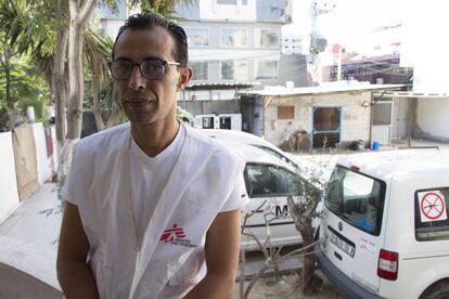 Mohammed Abu Mughaiseeb, referente médico de MSF en la Franja de Gaza.