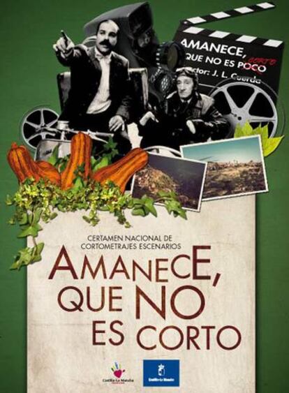 Cartel del certamen 'Amanece que no es corto' inspirado en la obra maestra de Cuerda