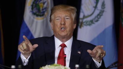 El presidente de Estados Unidos, Donald Trump, en Nueva York, el pasado 25 de septiembre.
