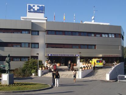 Hospital privado Montepríncipe, del grupo HM, en Madrid.