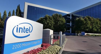 Vista de la sede de Intel en Santa Clara, California. 