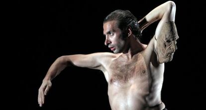 El bailaor Israel Galván, durante una actuación.