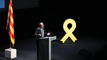 Conferencia de Quim Torra en la que expuso sus propuestas sobre el camino politico para Cataluña.