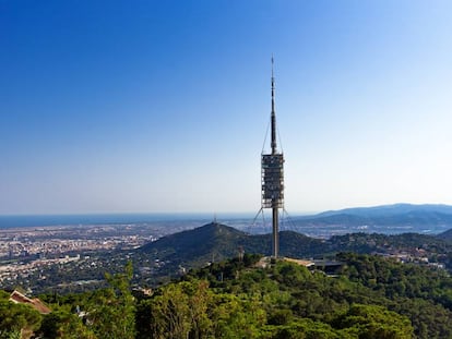 La Torre de Collserola, cerca del Tibidabo, en Barcelona.