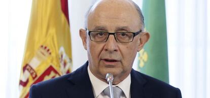 El ministro de Hacienda y Administraciones P&uacute;blicas, Crist&oacute;bal Montoro.