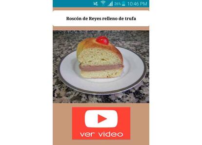 Estas apps nos muestran vídeos de cómo hacer un Roscón de Reyes de diferentes sabores