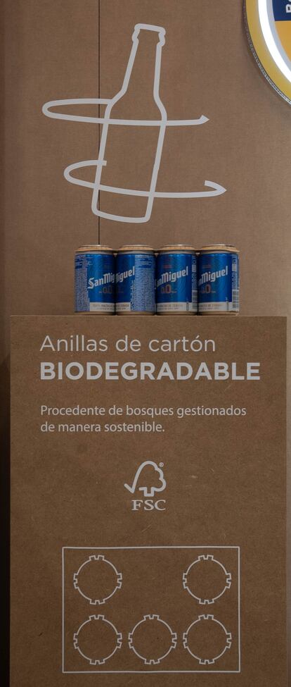 La cervecera ha ahorrado más de 600 toneladas de plástico desde 2020, cuando puso en marcha este proyecto.