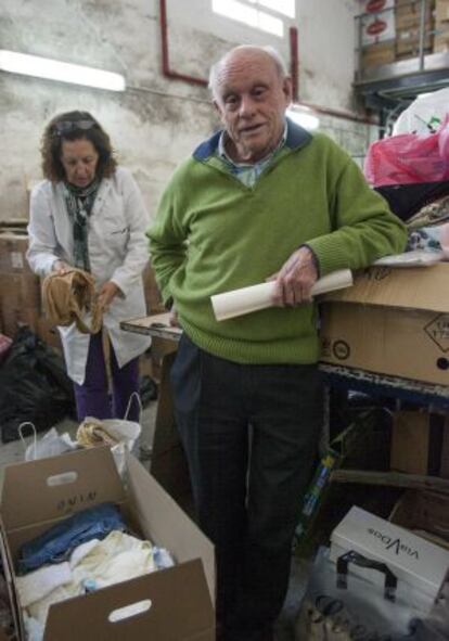 El fundador y presidente de Madre Coraje, Antonio Gómez, en su sede de Jerez.