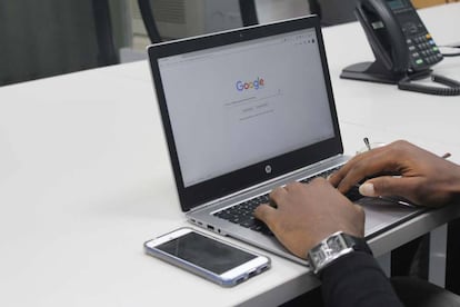 navegador Chrome en un portátil