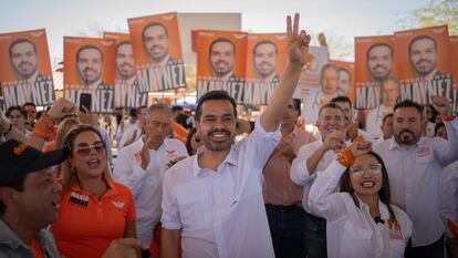 Álvarez Máynez en Hermosillo (Estado de Sonora), el 20 de abril.