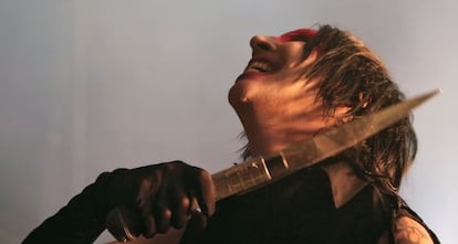 Marilyn Manson, durante un concierto en Madrid en 2007.