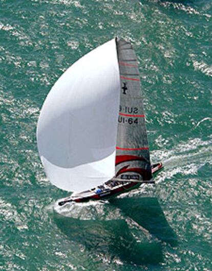 El <i>Alinghi,</i> campeón vigente.