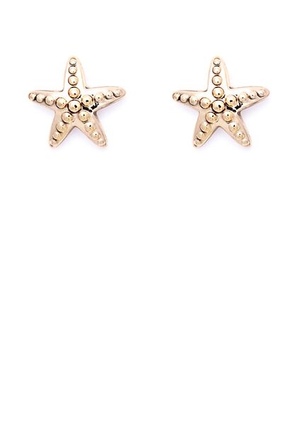 Pendientes con forma de estrella de mar de Bimba y Lola (tienen un descuento del 20%, de 20 euros a 16).