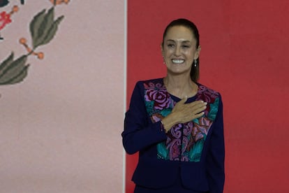 Sheinbaum celebra la mayoría calificada lograda junto a sus socios del Partido Verde y el Partido del Trabajo en el Congreso.