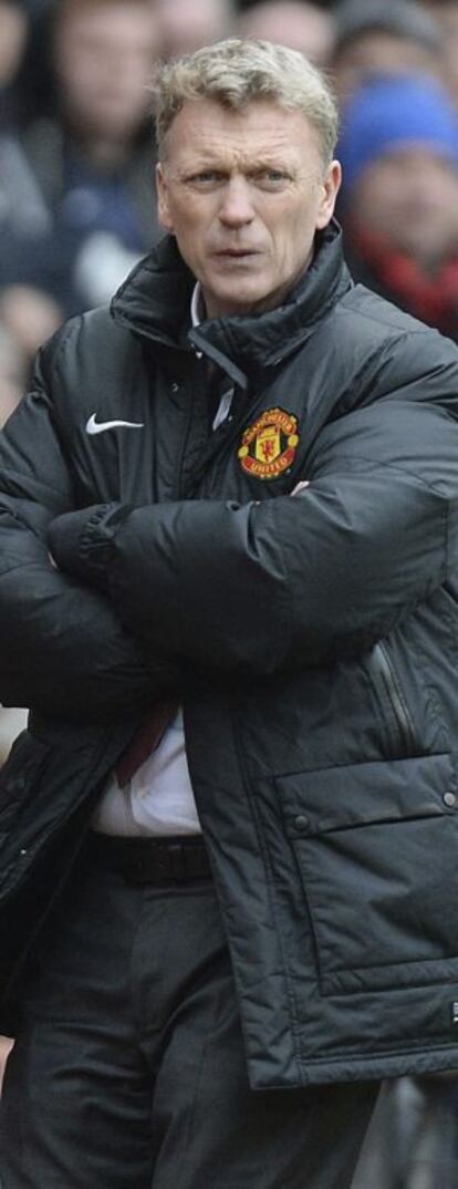 David Moyes durante un partido.