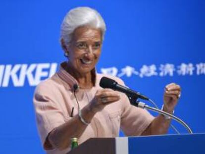 La directora del Fondo Monetario Internacional (FMI), Christine Lagarde. EFE/Archivo