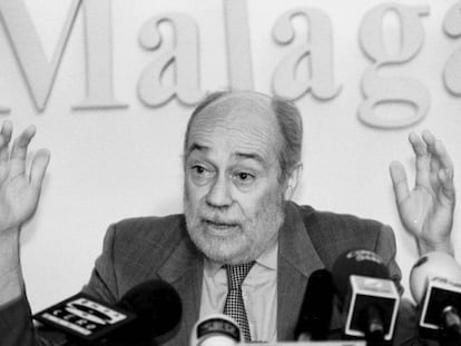 Eduardo Martín Toval, diputado socialista y candidato a la alcaldía de Málaga, en una imagen de 1995.