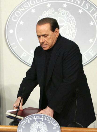 El primer ministro italiano, Silvio Berlusconi.