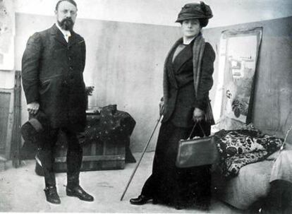 Fotografía de Matisse y su esposa Amelie que será una de la mas de cien piezas de la exposición " Matisse y la Alhambra ( 1910- 2020 que se mostrarán a partir del 15 de octubre en el palacio de Carlos V de Granada