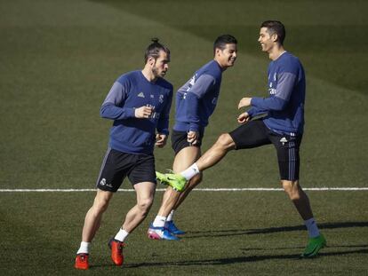 El Real Madrid en un entrenamiento ante el próximo encuentro con el Villarreal en La Liga