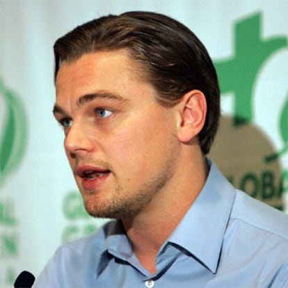 Leonardo DiCaprio, durante su intervención en la celebración del Día Mundial del Agua, en San Francisco.