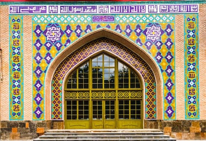 La mezquita Azul en Ereván (Armenia).