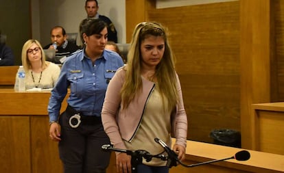 Brenda Barattini durante el juicio en su contra celebrado en Córdoba.