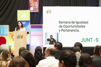 Katya Somohano, CEO de Iberdrola México, durante la inauguración de la Semana de la Igualdad.