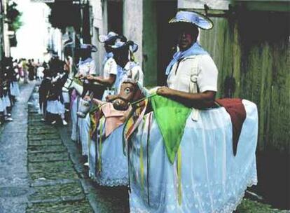 <i>Cavallets</i> de la fiesta de la Virgen Ermitana, que se celebra el 8 y 9 de septiembre en Peñíscola (Castellón).