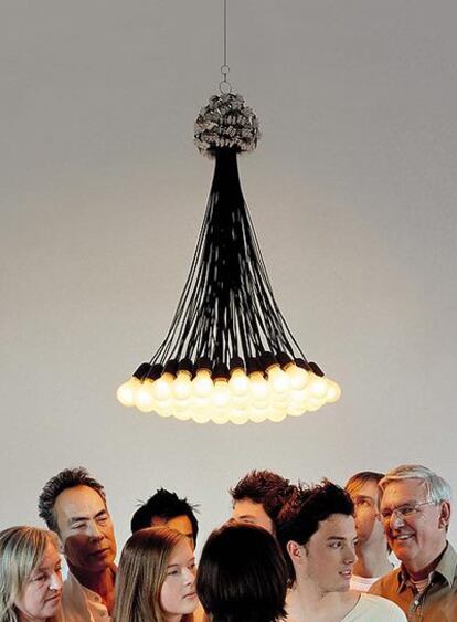 Lámpara Chandelier 85, de Droog Design.