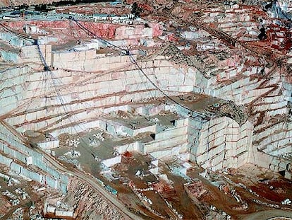 Cantera de mármol compartida del Grupo Levantina.