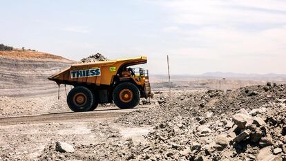 Un vehículo de Thiess en una explotación minera en Australia.