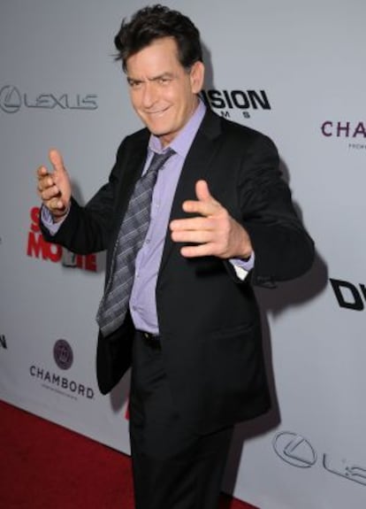 El actor Charlie Sheen, que acaba de convertirse en abuelo.