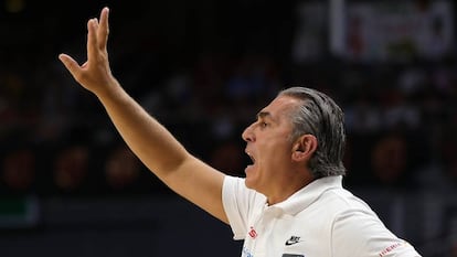 El entrenador de la selección nacional de baloncesto, Sergio Scariolo.