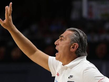 El entrenador de la selección nacional de baloncesto, Sergio Scariolo.