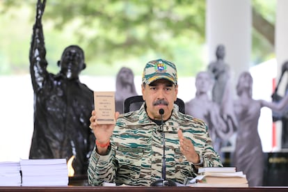 Nicolás Maduro, en un acto de las Unidades Comunales Milicianas este viernes, en Caracas.