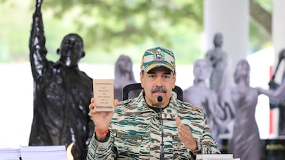 Nicolás Maduro, en un acto de las Unidades Comunales Milicianas este viernes, en Caracas.
