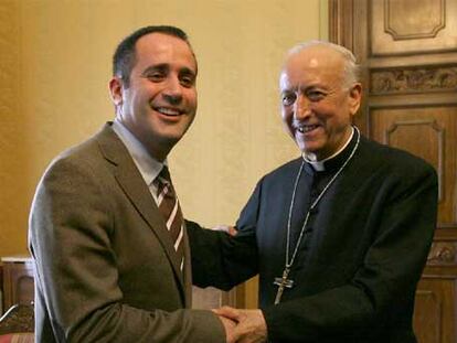 Jorge Alarte, y el cardenal Agustín García-Gasco