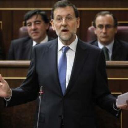 El jefe del Ejecutivo, durante su intervención parlamentaria de este miércoles