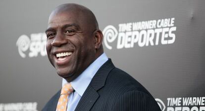 Magic Johnson, a principios de octubre.