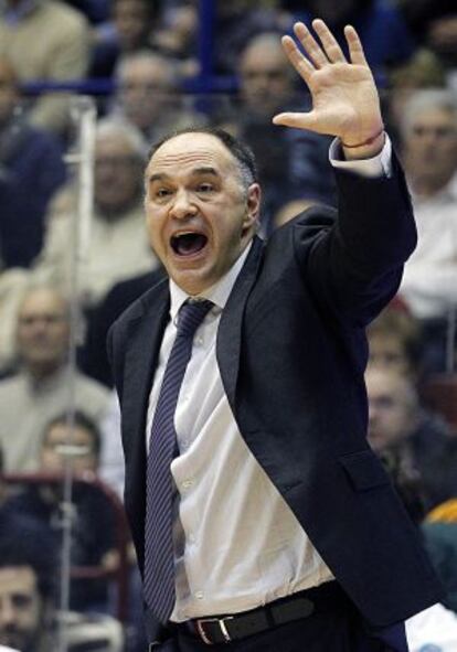 Pablo Laso, durante la final de la Copa del Rey