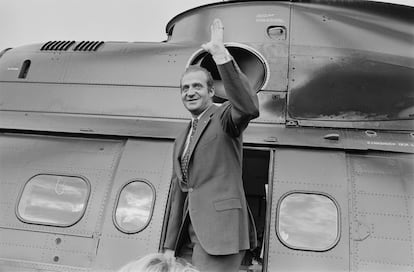 Juan Carlos I, en una visita a Alemania en 1977.