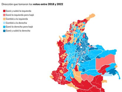 La forma cambiante de las dos Colombias