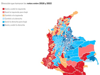 La forma cambiante de las dos Colombias