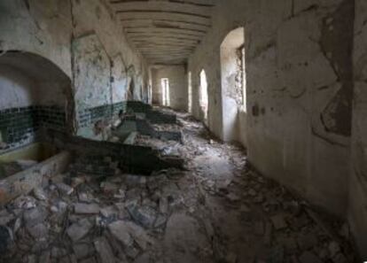 Interior del edificio de las antiguas termas jiennenses.